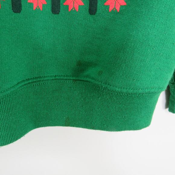Spencer's Green Let's Get Holly Jolly Hammered Ugly Christmas Sweatshirt Small - Picture 5 of 8